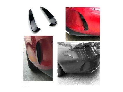 Aero flaps Mercedes C238 A238 černé lesklé