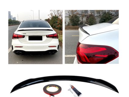 Spoiler křídlo Mercedes Benz A V177 sedan černé lesklé