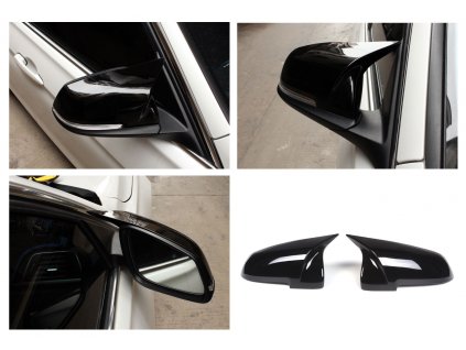 Kryty zrcátek BMW F01 F02 F10 F11 F06 F12 F13 cerne leskle