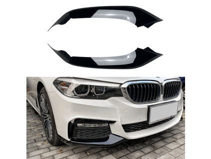 Přední splitter spoiler BMW 5 G30_G31 M paket předfacelift černý lesklý_01