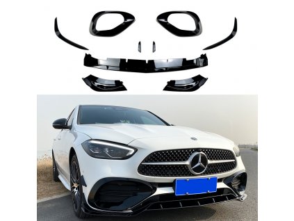 Přední spoilery Mercedes Benz C W206 S206 AMG line sada 9 ks_01