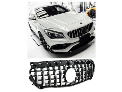 Maska Mercedes Benz C117_X117 styl gt černá s chromem
