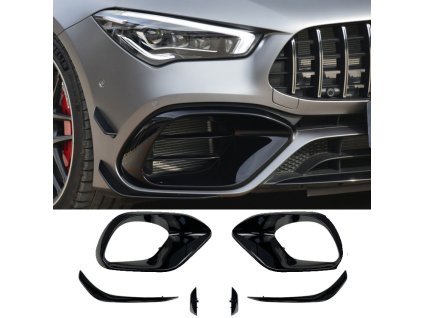 Sportovní spoiler aero flaps Mercedes Benz CLA C118 X118 45 AMG černý lesklý