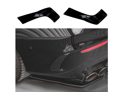 Sportovní spoiler aero flaps Mercedes Benz CLA C118_X118 černý lesklý 35_45 AMG line_01