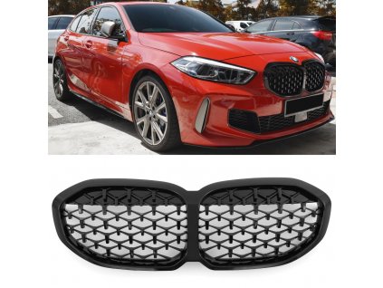 Maska BMW 1 F40_F41 černá diamant_01