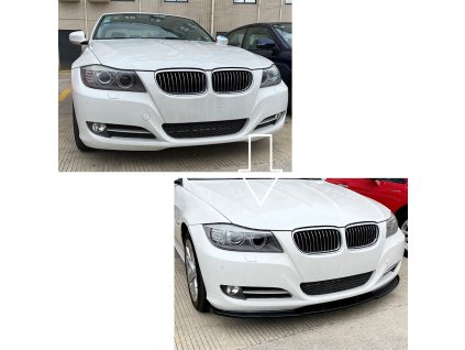 Přední spoiler lízátko BMW E90_E91 facelift černý lesklý_01