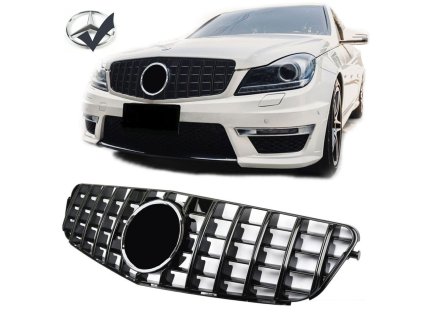 Maska Mercedes Benz W204 gt černá se znakem 01