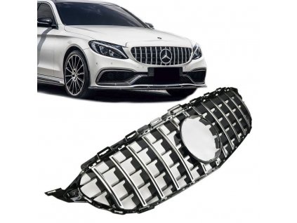Maska Mercedes Benz C W205 chrom_01