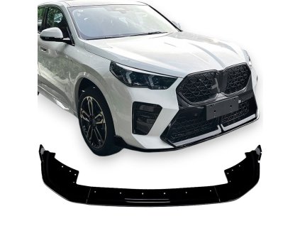 Přední spoiler lízátko BMW X1 U11 černé lesklé 01