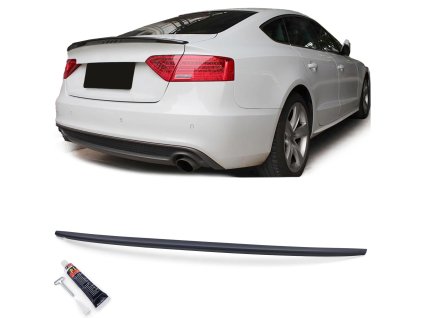 Křídlo spoiler Audi A5 8T 8F předfacelift černé matné užší 01