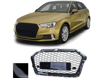 Maska Audi A3 8VA 8V1 8VS černá lesklá bez tempomatu 01web