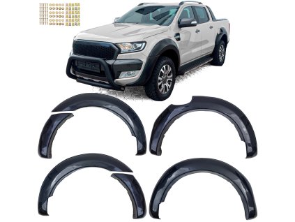Lemy blatníků Ford Ranger T7 T7 vyšší bez imitace šroubků 01web