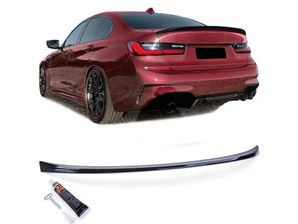Zadní křídlo spoiler BMW 3 G20 černý lesklý 01