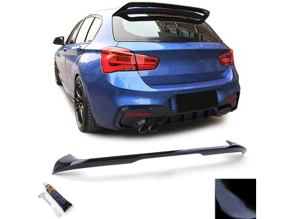 Zadní spoiler křídlo BMW 1 F20 F21 facelift černý lesklý 01
