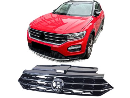 Maska Volkswagen T Rock předfacelift černá chrom lišty 01web