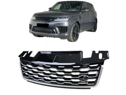 Maska Land Rover Range Rover Sport L494 černá stříbrná 01