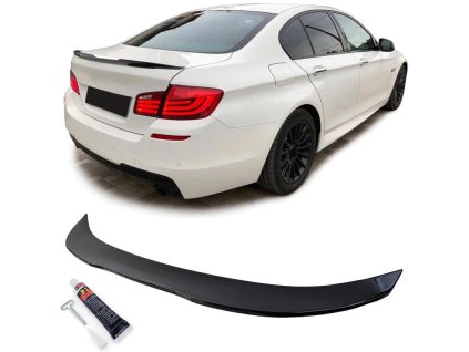 Zadní křídlo spoiler BMW 5 F10 černý lesklý ducktail 01