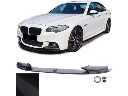 Přední spoiler křídlo BMW 5 F10 černý matný 01