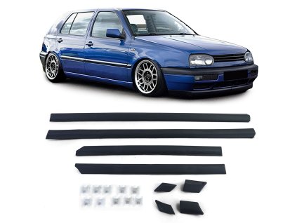 Černé lišty na dveře Volkswagen Golf 3 01