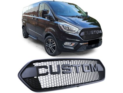 Maska Ford Transit Tourneo Custom MK1 černá s nápisem 01