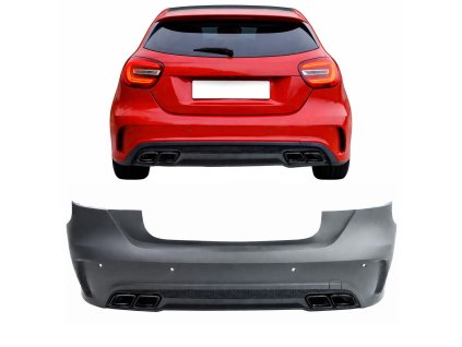 Zadní nárazník s difuzorem Mercedes Benz W176 01