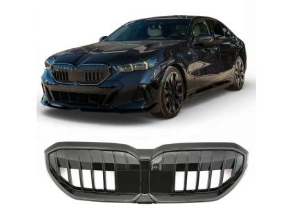 Maska BMW 5 G60 G61 černá lesklá 01
