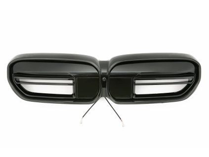 Maska BMW 5 G30 facelift cerna leskla m5 styl led modul 01