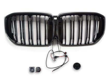 Maska BMW X5 G05 facelift lesklá double led modul 01