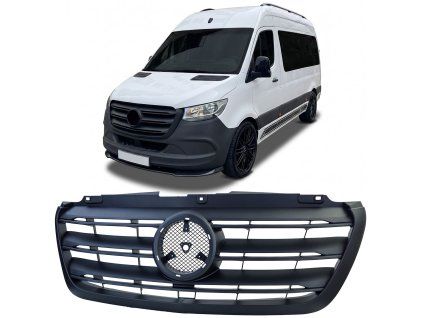 Maska Mercedes Benz Sprinter W907 W910 černá matná 01