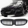 Maska BMW G20_G21 předfacelift černá matná jednoduché žebrování_01