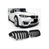Maska BMW 3 F30 F31 černá lesklá dvojité ledvinky 01