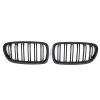 Maska BMW 5 F10 F11 černá matná dvojitá