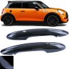 Plastové kryty klik Mini One Cooper F55 F56 F57 s Keyless Go černé lesklé 01