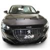 Kožený deflektor kapoty Peugeot 208 černý 03web