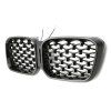 Maska BMW G01 G02 černá lesklá diamant facelift led modul 02