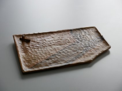 tea tray AUTUMN LEAF wooden tray