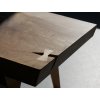 tea table with butterfly spline european walnut TeaTom table