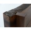 detail of natural edge table from american walnut TeaTom tea table
