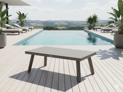 Zahradní konferenční stolek hliníkový