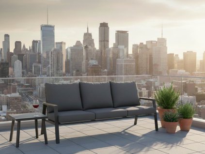 Zahradní hliníková lavice