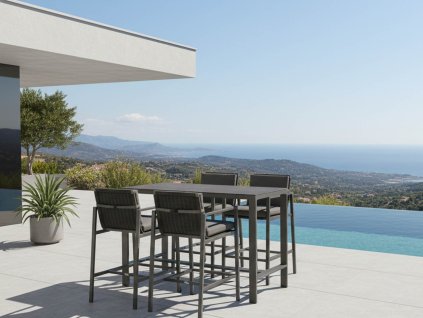 Zahradní barová sestava hliníková