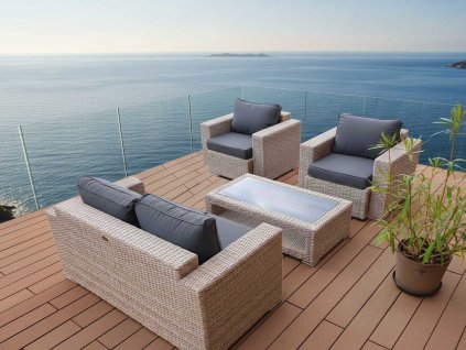 Umělý ratan zahradní sestava