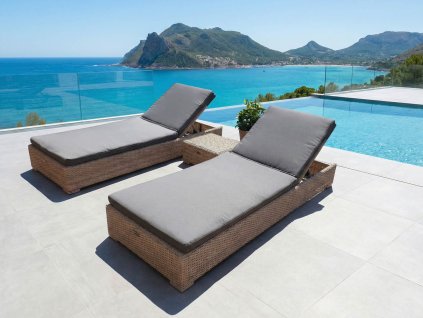 Lehátko z umělého ratanu