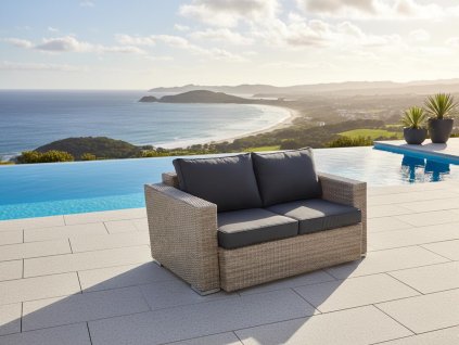 Sedačka z umělého ratanu