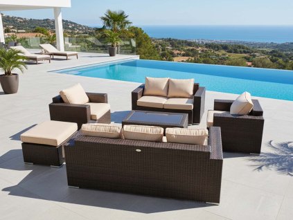 Zahradní sestava z umělého ratanu