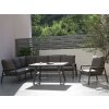 Zahradní hliníková souprava Atlanta rohová šedá XL