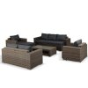 Zahradní sestava umělý ratan luxus