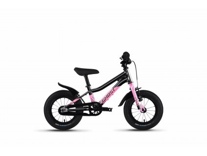 GHOST Powerkid 12 Metallic Black/Pearl Pink Gloss