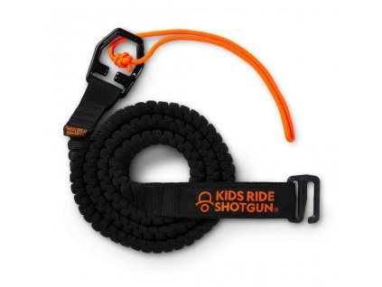 Kids Ride Shotgun Lano na ťahanie bicykla Quick Fit čierne, Čierna