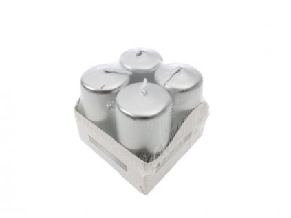 Nến cây vỉ 4ks 4x6cm 7h bạc (bịch:12ks)